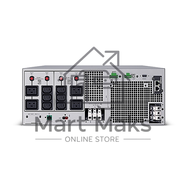 Источник бесперебойного питания CyberPower OL10KERTHD Online 10000VA/10000W USB/RS-232/Dry/EPO/SNMPslot/BM/ENV/RJ11/45/ВБМ (6 IEC С13, 1 IEC C19, terminal)