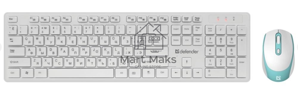 Клавиатура + мышка Defender AUCKLAND C-987 RU WHITE
