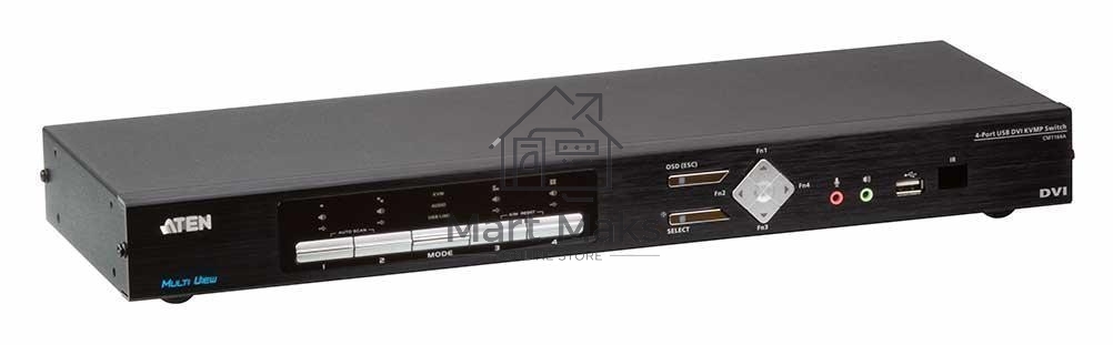 Переключатель KVM 4 портовый ATEN 4-Port USB DVI Multi-View KVMP Switch