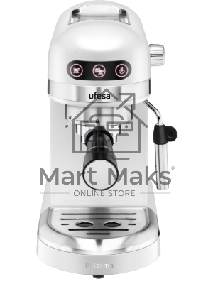 Кофеварка рожковая Ufesa PALERMO WHITE белый, исп. кофе - молотый, 1.5 л, 1350 Вт, 20 бар