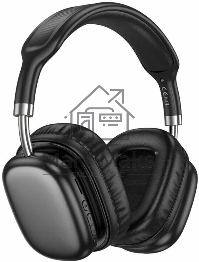 Беспроводные/проводные наушники Hoco W52 черный, накладные, Bluetooth + проводной