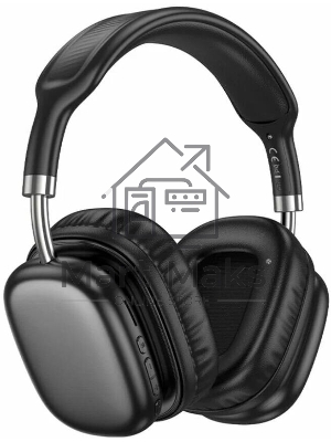 Беспроводные/проводные наушники Hoco W52 черный, накладные, Bluetooth + проводной