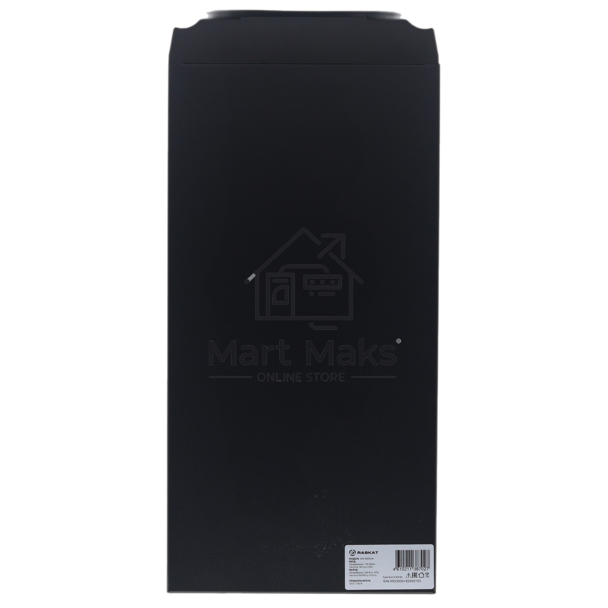 Источник бесперебойного питания (ИБП) Raskat HIO-3000VA+ (3000ВА, 2700Вт, 6xIEC320, LCD, USB type-B, 1xRS232, чистая синусоида)