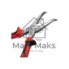 Длинногубцы Matrix 17424 NICKEL 200 мм, изогнутые никелированные, двухкомпонентные рукоятки