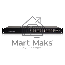 Коммутатор Ubiquiti EdgeSwitch 24 250W, 24×1 Гбит/с PoE + 2×1 Гбит/с SFP, управляемый