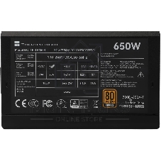 Блок питания Thermalright TR-TB650S 650W 80 PLUS Bronze, (ATX, 3, Non-modular, 1x24(20+4)pin 550мм, 1xCPU*2 8(4+4)pin 600+150мм, 1xPCIe*2 8(6+2)pin 500+150мм, 1xSATA*3+MOLEX4pin*1 400+150+150+150мм, 1xSATA*2+MOLEX4pin*2 400+150+150+150мм, Active, 120x120мм, 150x140x86мм, APFC, )