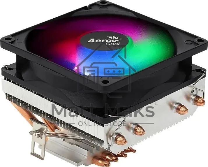 Кулер для процессора AeroCool / Formula Air Frost 4 черный, 90 мм, алюминий/медь, 1800 об/мин, 25.7 дБ, 3 pin, 125 Вт, 78 мм