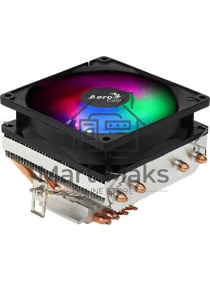 Кулер для процессора AeroCool / Formula Air Frost 4 черный, 90 мм, алюминий/медь, 1800 об/мин, 25.7 дБ, 3 pin, 125 Вт, 78 мм