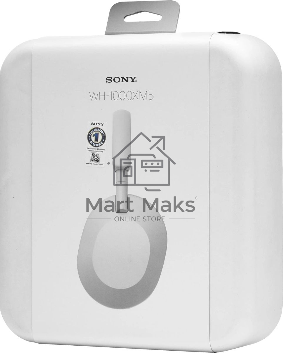 Наушники мониторные Sony WH-1000XM5 1.2м Bluetooth, белый