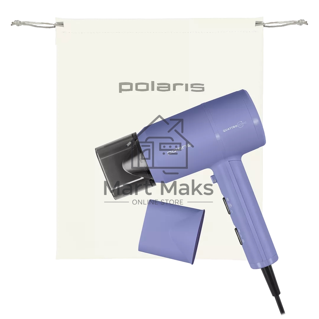 Фен Polaris PHD 2044Ti Quattro Ionic лавандовый