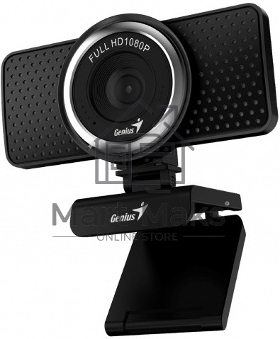 Веб-камера Genius ECam 8000 черная черный new package, 1080p Full HD, Mic, 360°, универсальное мониторное крепление, гнездо для штатива