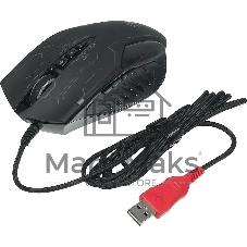 Мышь проводная A4Tech Bloody Q51 черный, 3200 dpi, USB, кнопки - 8