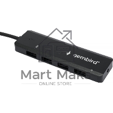 USB-концентратор Gembird UHB-C354, USB 3.0, USB 4 порта, USB с доп питанием