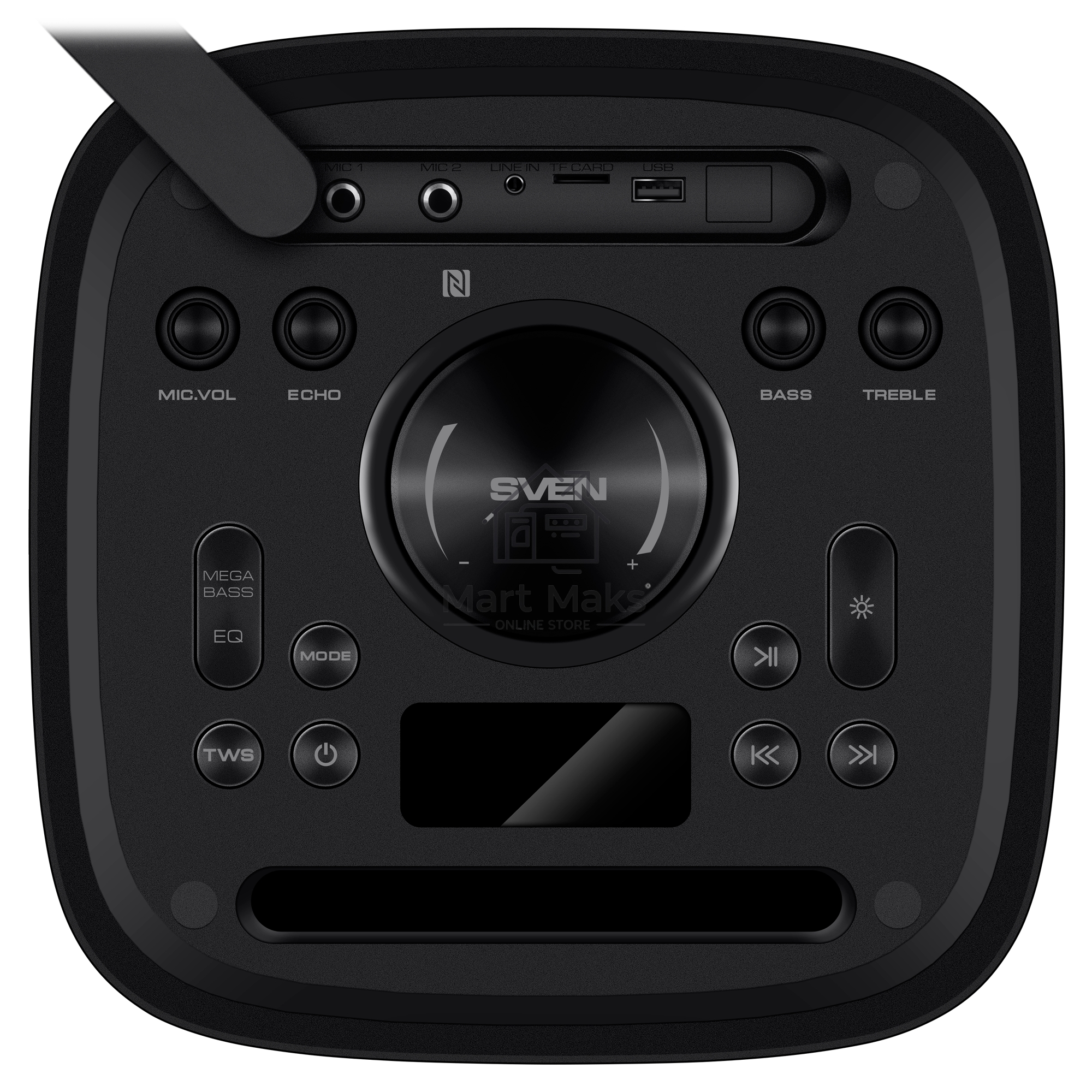 Мобильные колонки Sven PS-930 2.0 чёрные 2x75 W Bluetooth