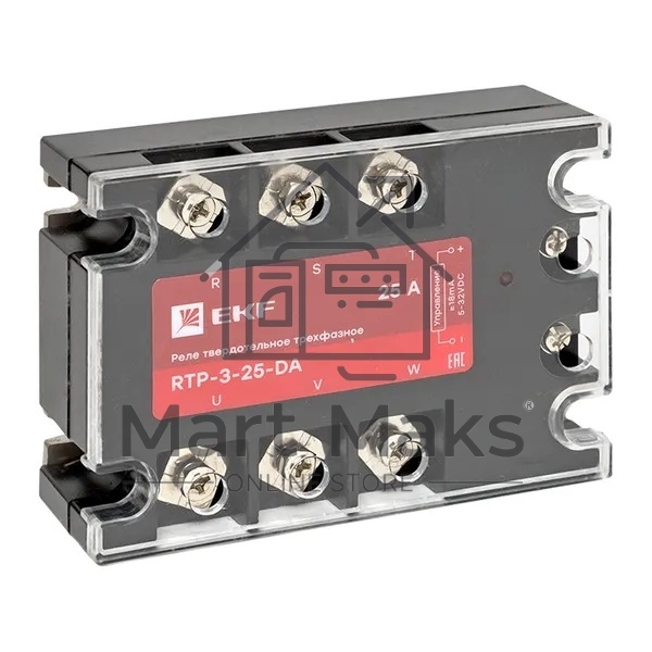 Реле твердотельное трехфазное RTP-25-DA PROxima EKF rtp-3-25-da