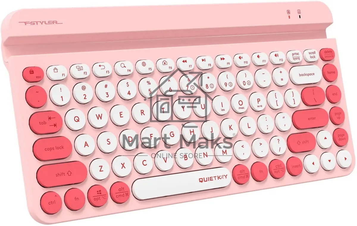 Клавиатура A4Tech Fstyler FBK30 розовый USB беспроводная BT/Radio slim Multimedia (FBK30 RASPBERRY)
