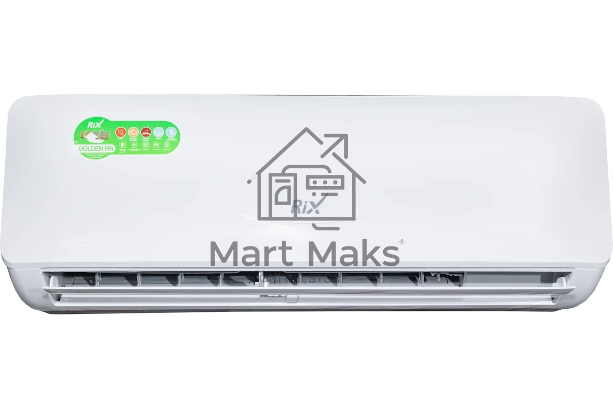 Кондиционер сплит-система настенного типа RIX LITE I/O-W07MB 7000 BTU, 21 м², 23 дБ, охлаждение, обогрев, осушение, белый
