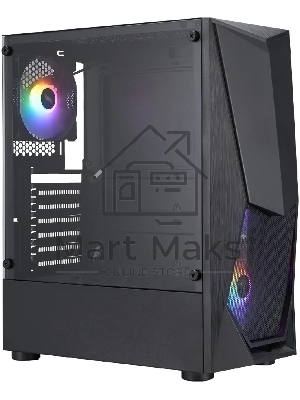 Компьютерный корпус 1STPLAYER DK DK-3 Black, ATX, 4x120мм FRGb fans