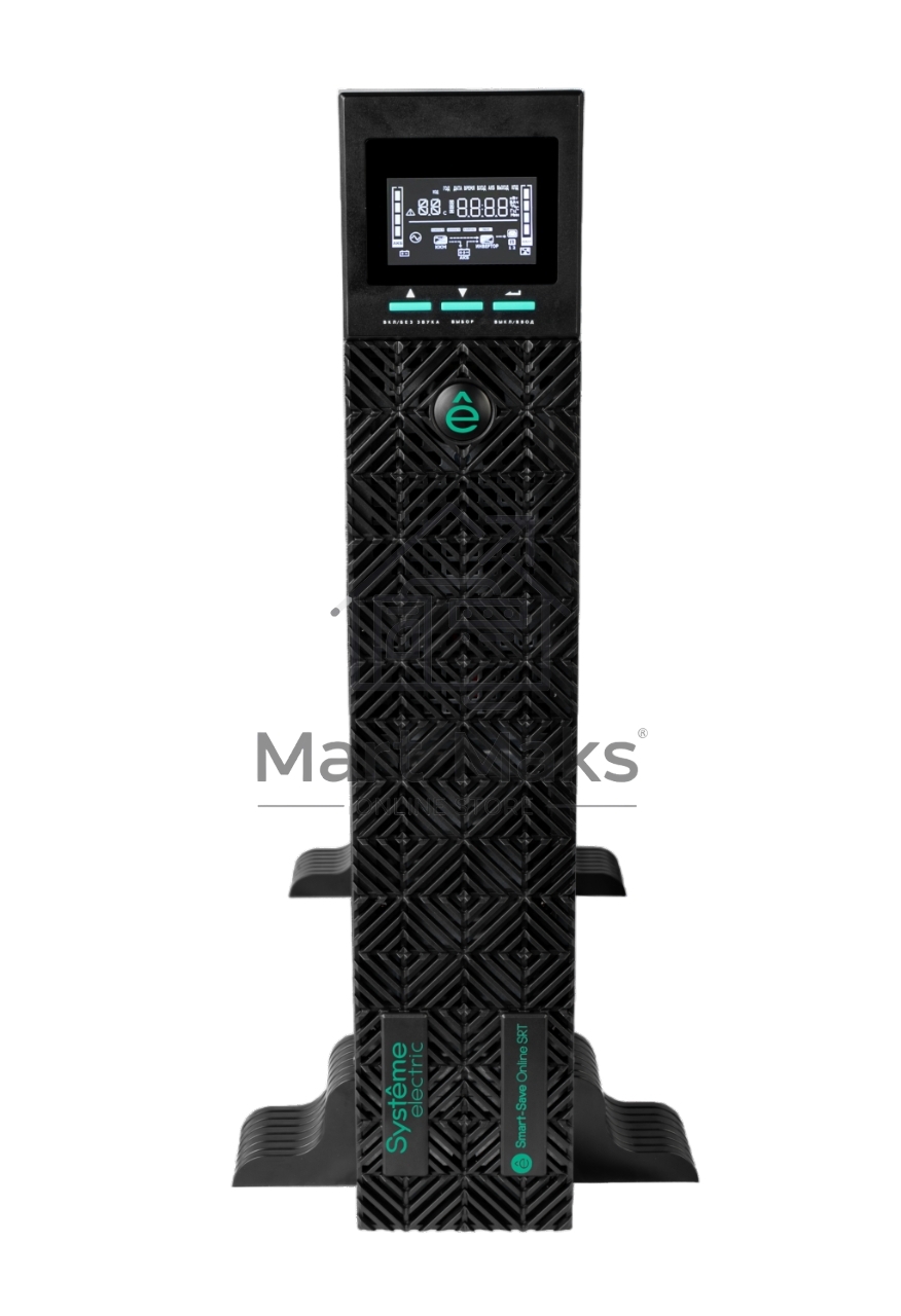 Источник бесперебойного питания Systeme Electric Smart-Save Online SRTSE 2 поколения 3000 ВА/Вт, 2U, 8 C13+1 C19, USB, RS-232, сухие контакты