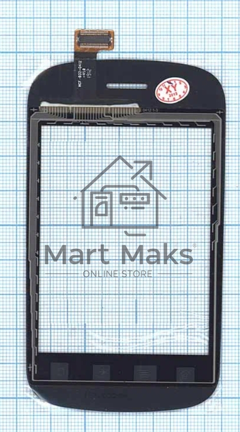 Сенсорное стекло (тачскрин) для Fly IQ235 Uno, черное