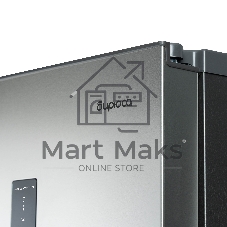 Холодильник Бирюса SBS 400 I нержавеющая сталь двухкамерный 232/168 л морозилка слева, No Frost, Side-by-side