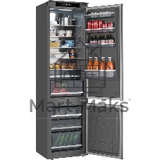 Холодильник Weissgauff WRK 2000 Total NoFrost Inverter нержавеющая сталь двухкамерный 240/95л морозилка снизу