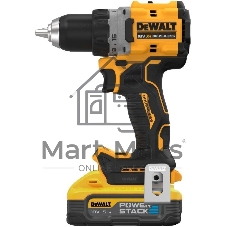 Дрель-шуруповерт DeWalt DCD800H2T-QW, Аккумуляторная, 18В, 2 АКБ, Ударная, Кейс