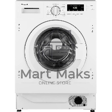 Стиральная машина встраиваемая Weissgauff WMI 6147 Inverter Steam белый, загрузка фронтальная 7 кг, 1400 об/мин, класс A+++