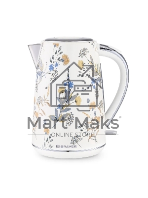 Чайник электрический BRAYER BR1083, 1.7л, стальной корпус