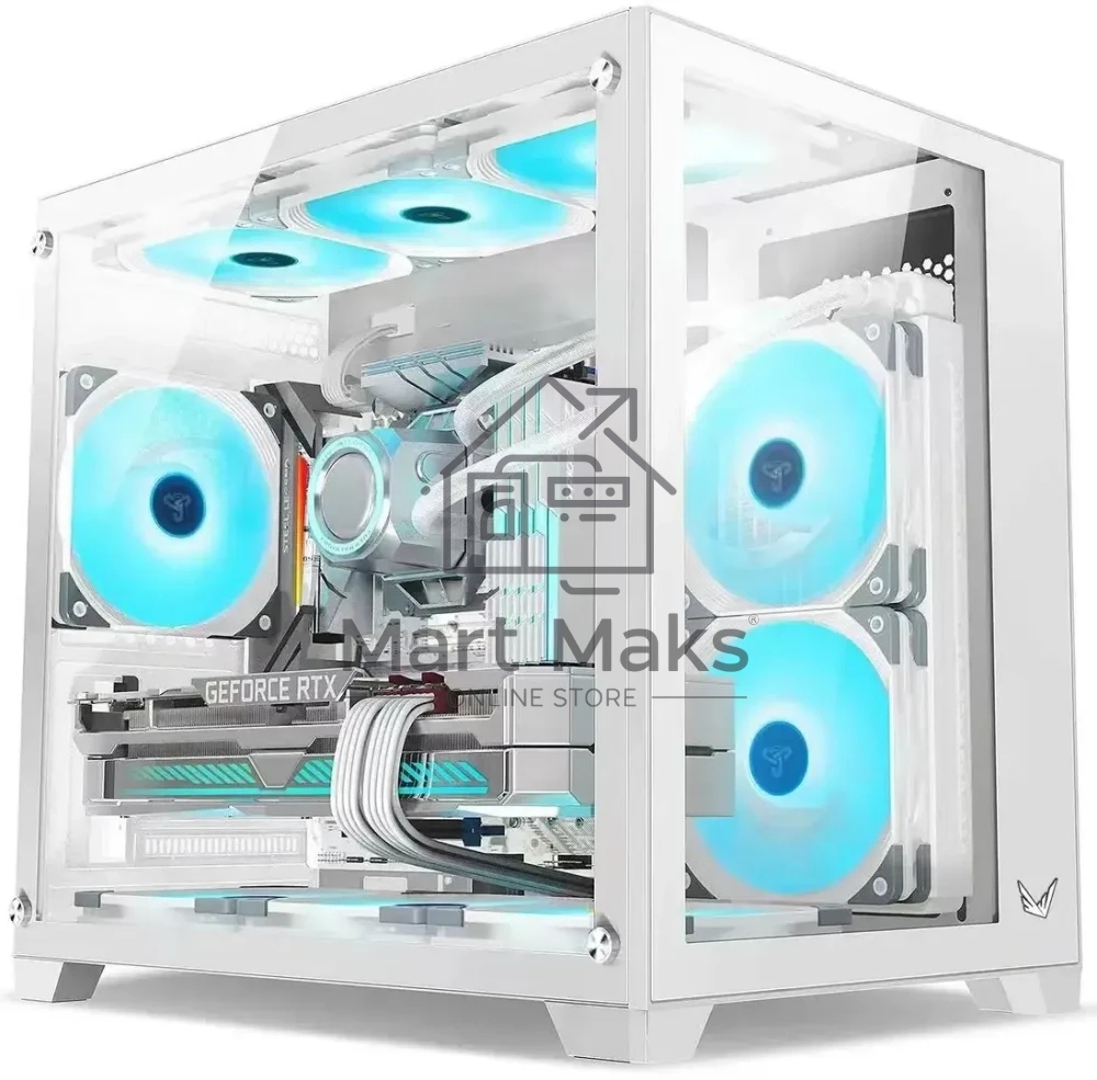 Компьютерный корпус AeroCool / Formula Crystal Z5 белый без БП mATX 11x120мм 2xUSB 2.0 1xUSB 3.0 audio bott PSU
