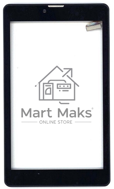 Сенсорное стекло (тачскрин) для Irbis TZ743 REV2, черное с рамкой