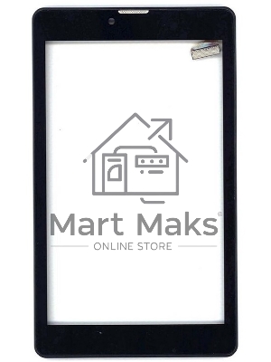 Сенсорное стекло (тачскрин) для Irbis TZ743 REV2, черное с рамкой