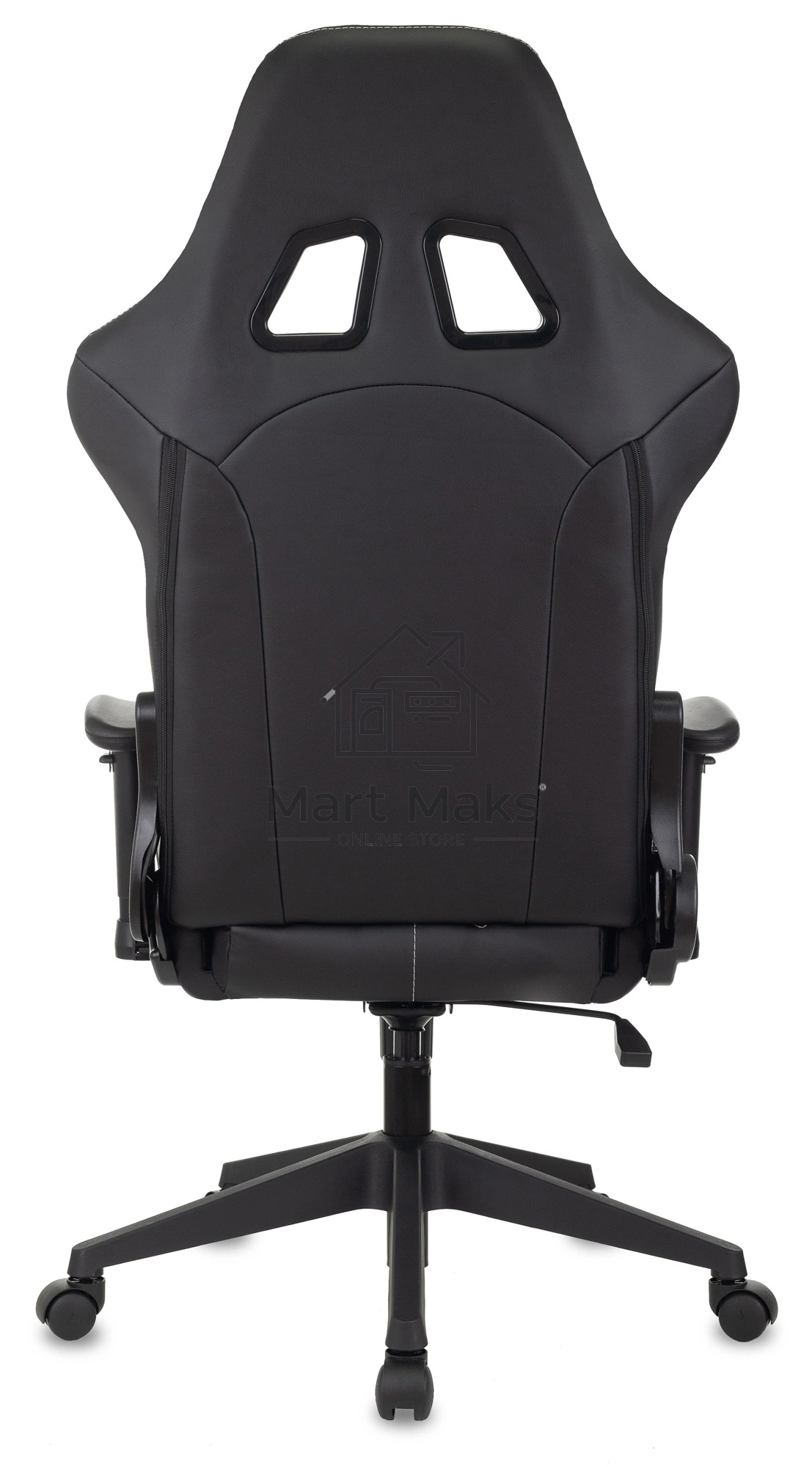 Кресло игровое Бюрократ VIKING 5 AERO WHITE черный/белый искусственная кожа
