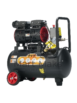 Компрессор поршневой P.I.T. PAC24-C1 безмасляный 110л/мин 24л 600Вт черный/красный