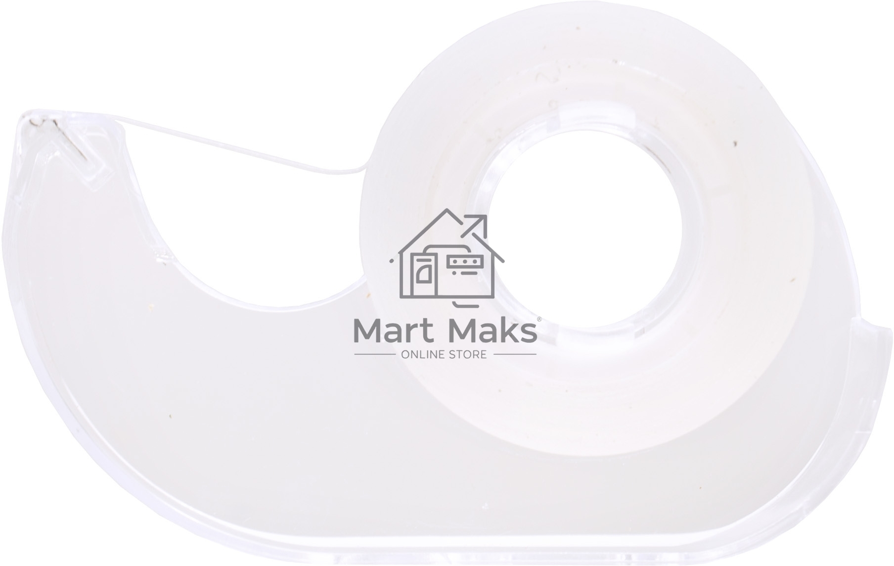 Клейкая лента двухсторонняя Silwerhof прозрачная, ширина 12мм, длина 12.7м полипропилен на диспенсере