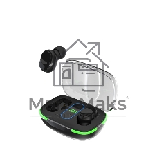 Беспроводные наушники Maxvi MHF-112BT черные TWS\LCD\Sensor\200мАч\5.3\кабель Type-C