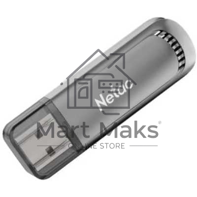 Флешка USB Netac UA61B (NT03UA61B-128G-32GM), 128Gb, USB 3.2, R/W 150/45, серый