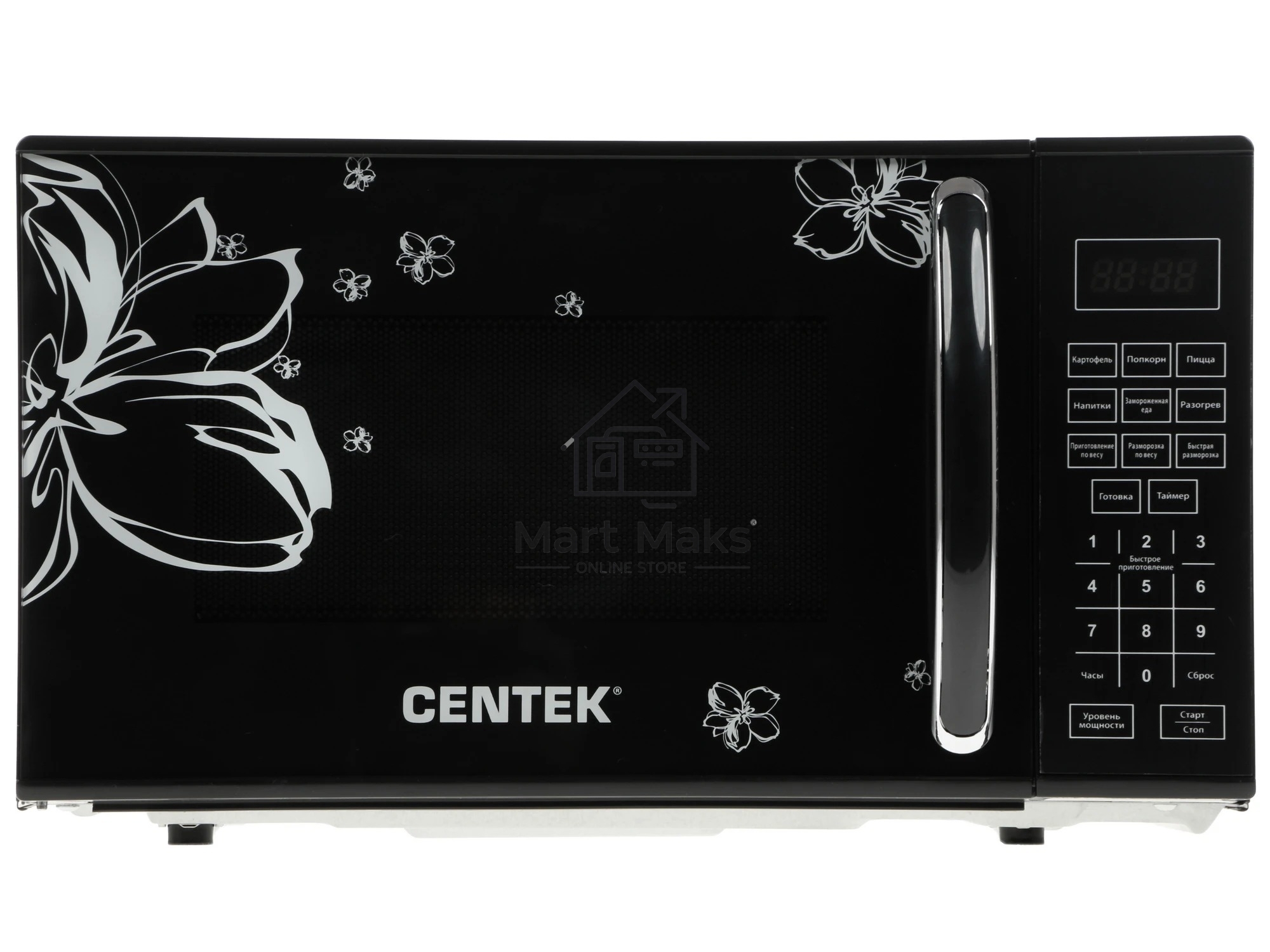 Микроволновая печь Centek CT-1579 черный, 20 л, 700 Вт, переключатели - сенсор