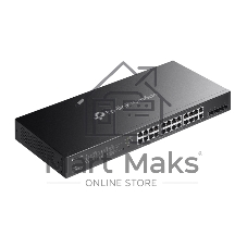 Коммутатор TP-Link SG2428LP, 24×1 Гбит/с + 4×1 Гбит/с SFP, управляемый