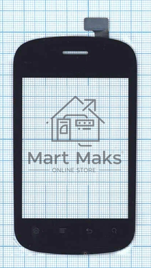 Сенсорное стекло (тачскрин) для Fly IQ235 Uno, черное