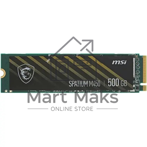 Накопитель SSD MSI 500GB SPATIUM M371 M.2(22x80mm), NVMe, PCIe 3.0 x4, 3D TLC, R/W 2200/1150, IOPs 60 000/200 000, TBW 110, DWPD 0.12