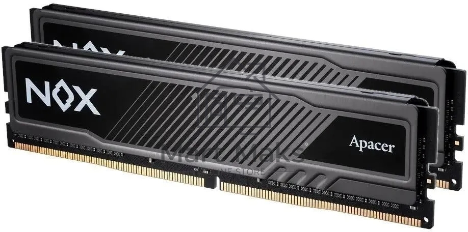 Оперативная память Apacer Nox, DDR4, 16GB (2x8GB), 3600MHz, CL18, UDIMM, с радиатором, серый