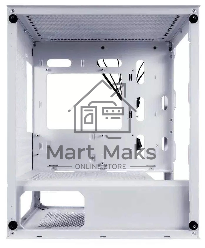 Компьютерный корпус 1STPLAYER FIREBASE X3-M белый, mATX, TG, 4x120мм LED fans inc.