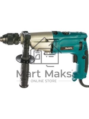 Дрель-шуруповерт Makita HP2071F Дрель уд, 1010Вт,БЗП-13мм,0-1200\2900об\м,2.4кг,чем,мет редуктор,подсветка