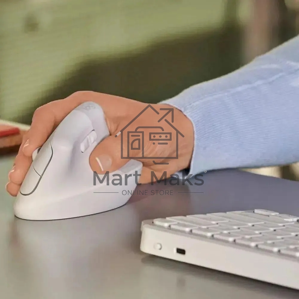 Мышь беспроводная Logitech Lift белый, 4000 dpi, радиоканал, Bluetooth, USB, кнопки - 6