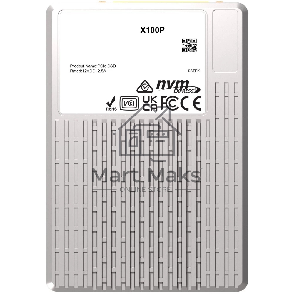 Накопитель SSD PHISON X100P 1920GB NVMe U.3 (15mm) PCIe NVMe Gen4 1x4 R7400/W6900MB/s 3D TLC 1750K/190K IOPS 1DWPD single port SSD Enterprise Solid State Drive, 1 year, OEM
