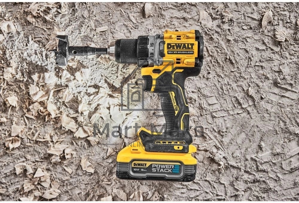 Дрель-шуруповерт DeWalt DCD800H2T-QW, Аккумуляторная, 18В, 2 АКБ, Ударная, Кейс