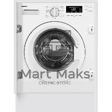 Стиральная машина встраиваемая Weissgauff WMI 6147 Inverter Steam белый, загрузка фронтальная 7 кг, 1400 об/мин, класс A+++