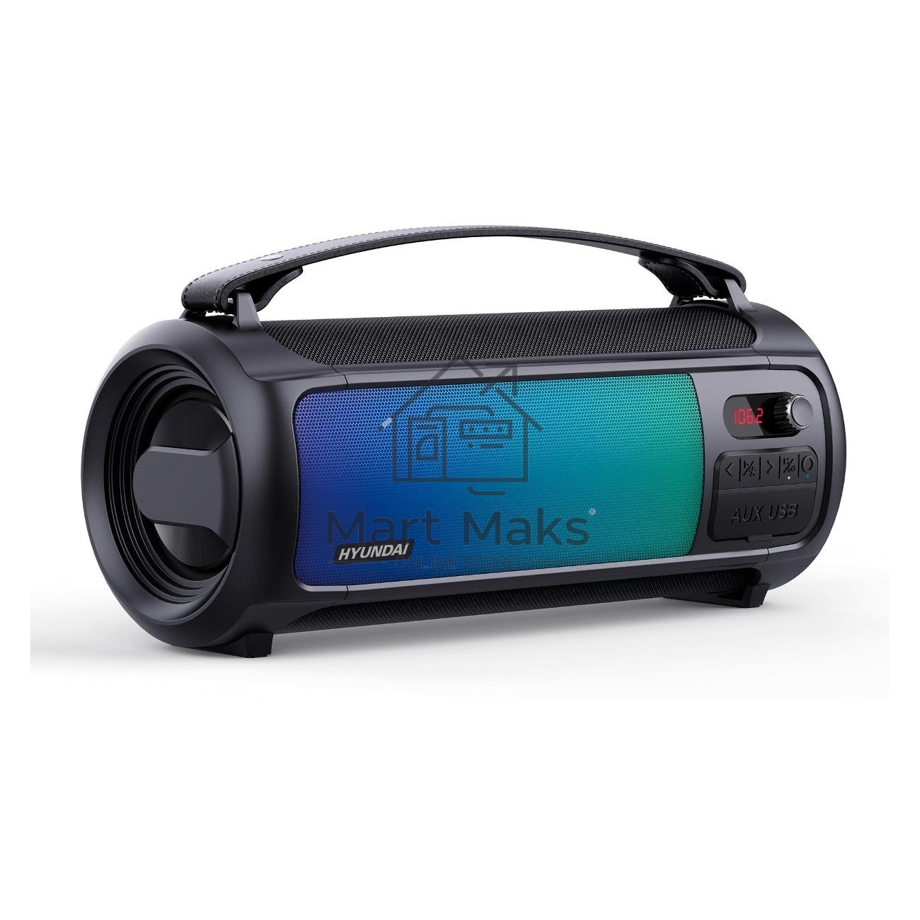 Портативная колонка Hyundai H-PS1025 черный 40W 2.0 BT 10м 3000mAh