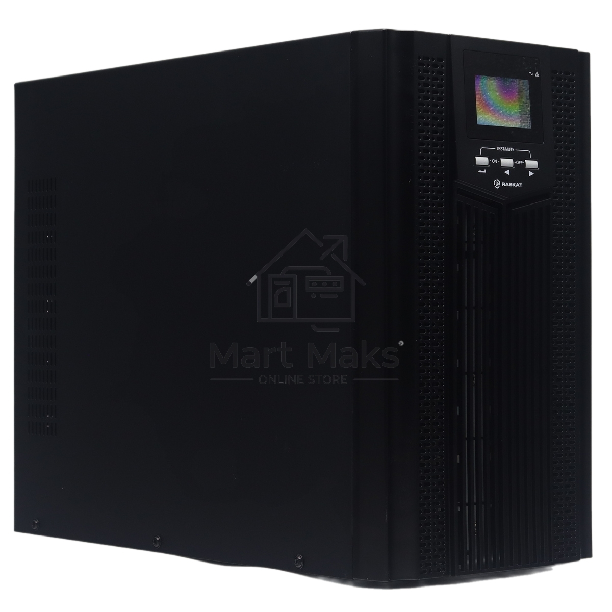 Источник бесперебойного питания (ИБП) Raskat HIO-3000VA+ (3000ВА, 2700Вт, 6xIEC320, LCD, USB type-B, 1xRS232, чистая синусоида)